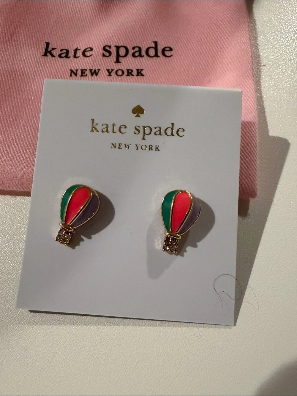 kate spade New York Kids Multicolor Hot Air Balloon Stud Earrings